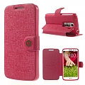 כיסוי ל LG G2 מיני iTechCase Wallet Fancy ורוד