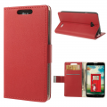 כיסוי ל LG L70 אדום iTechCase Wallet Fancy