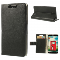 כיסוי ל LG L70 שחור iTechCase Wallet Fancy