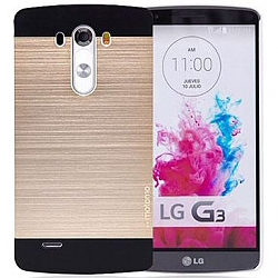 כיסוי ל LG G3 זהב MotMo Brushed Aluminum