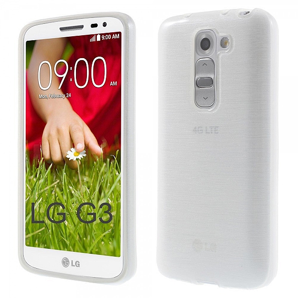 Sling Colors TPU כיסוי ל LG G3 לבן