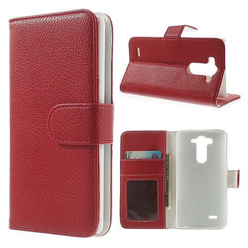 כיסוי ל LG G3 מיני iTechCase Wallet Fancy אדום