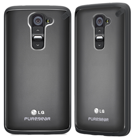 כיסוי ל LG G2 שקוף/שחור PureGear Slim Shell