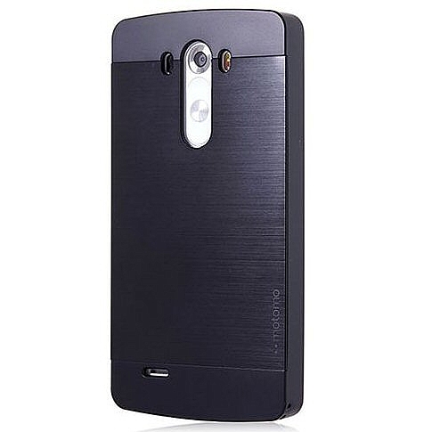 כיסוי ל LG G3 שחור MotMo Brushed Aluminum