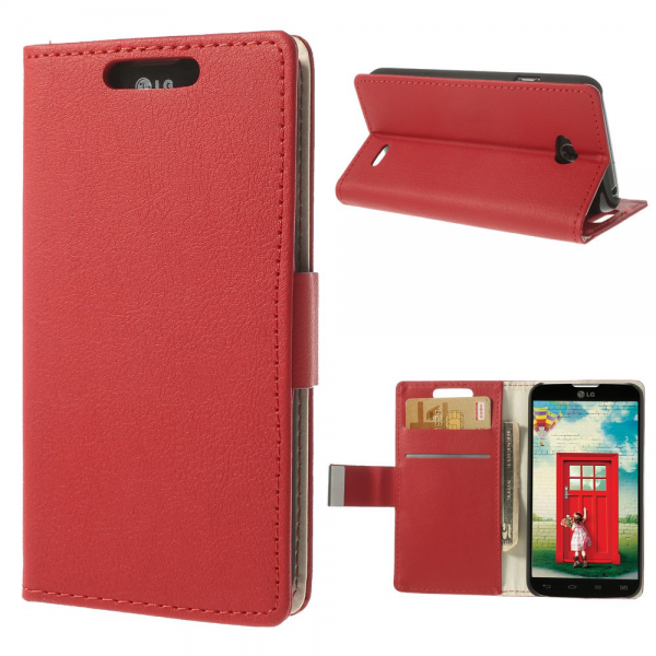 כיסוי ל LG L70 אדום iTechCase Wallet Fancy